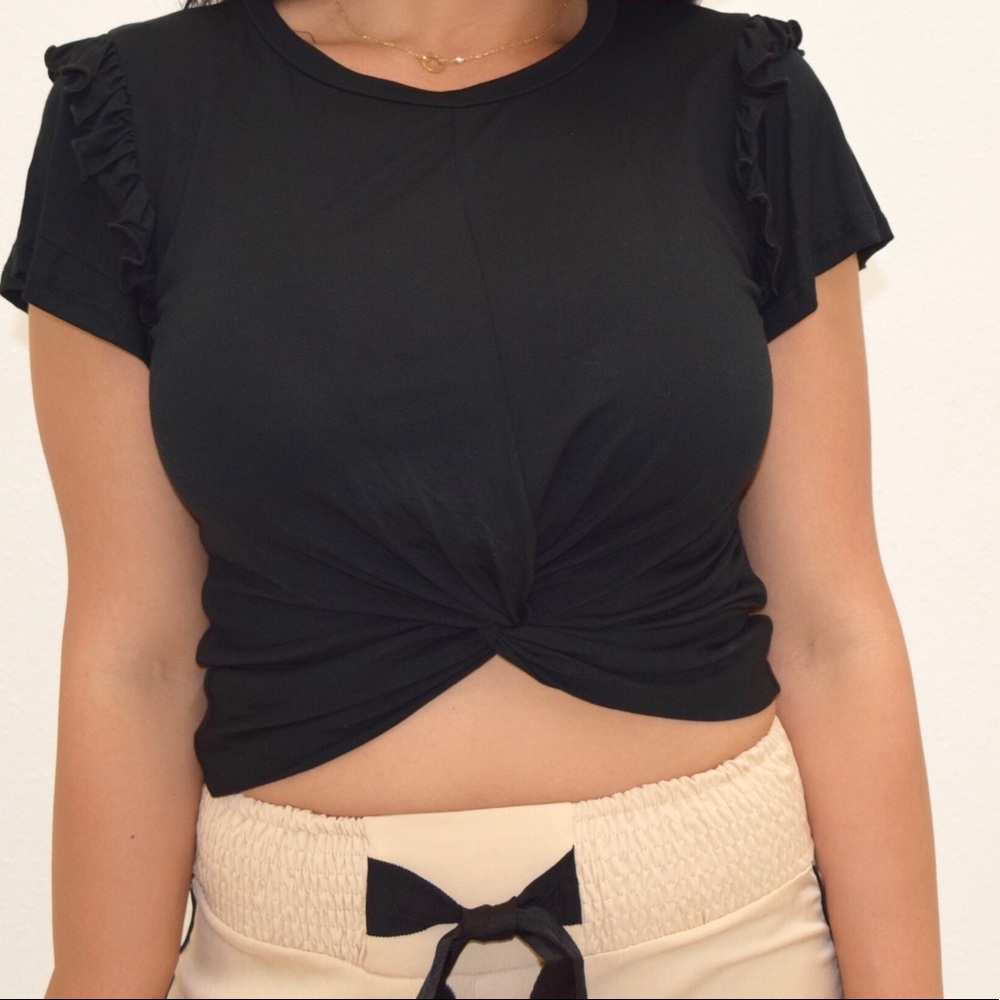 Tan buttoned joggers - Picture 3 of 3